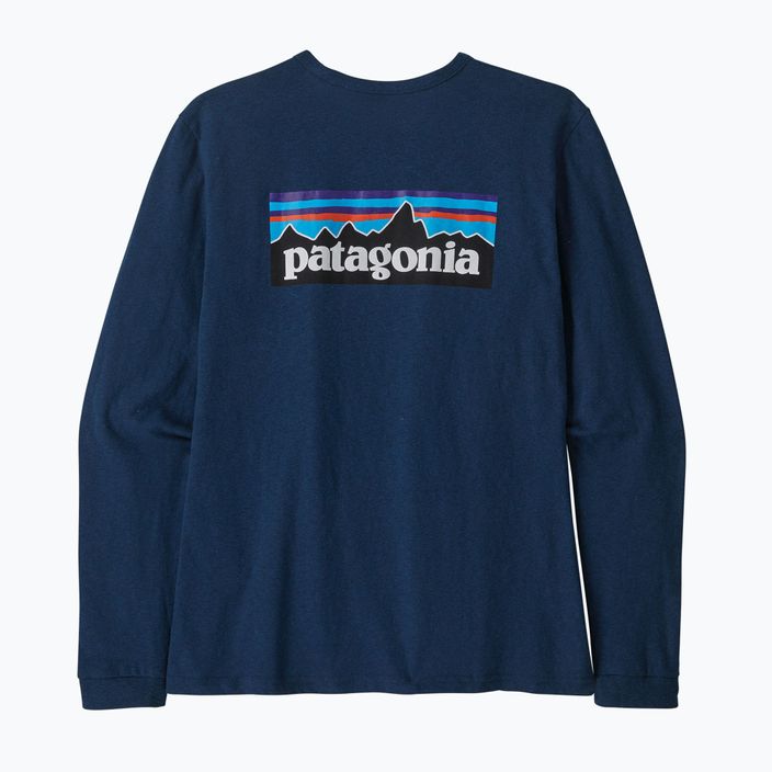 Longsleeve trekkingowy damski Patagonia P-6 Logo Responsibili-Tee tidepool blue 9