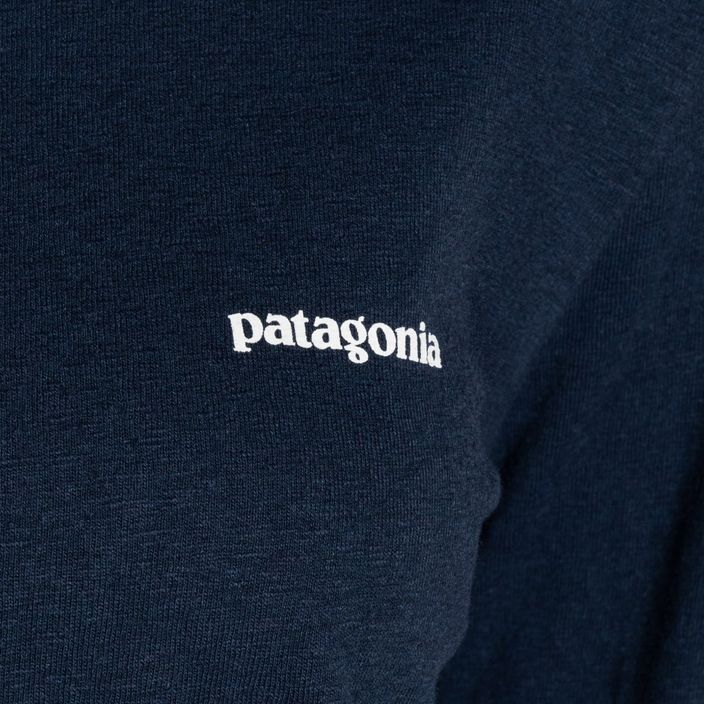 Longsleeve trekkingowy damski Patagonia P-6 Logo Responsibili-Tee tidepool blue 5