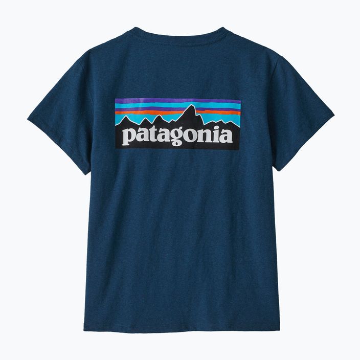 Koszulka trekkingowa damska Patagonia P-6 Logo Responsibili-Tee tidepool blue 9