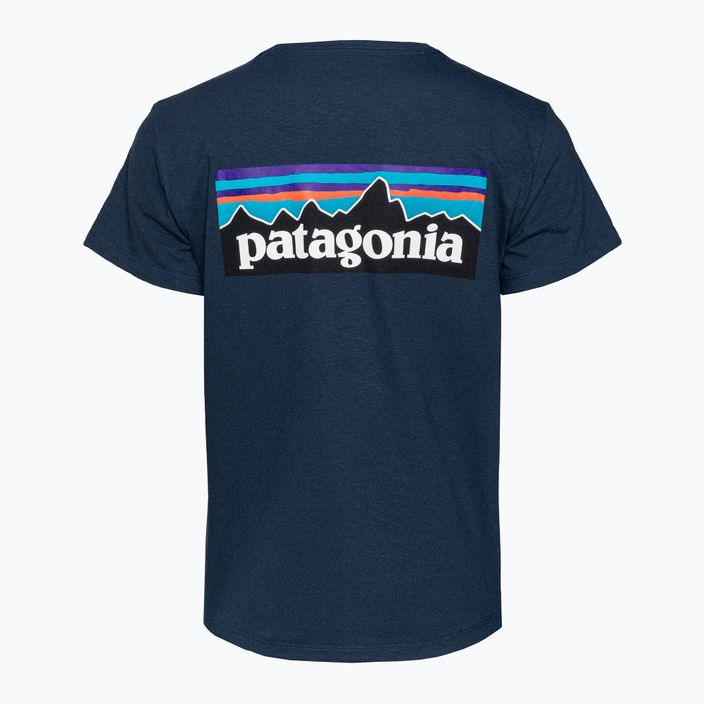 Koszulka trekkingowa damska Patagonia P-6 Logo Responsibili-Tee tidepool blue 4
