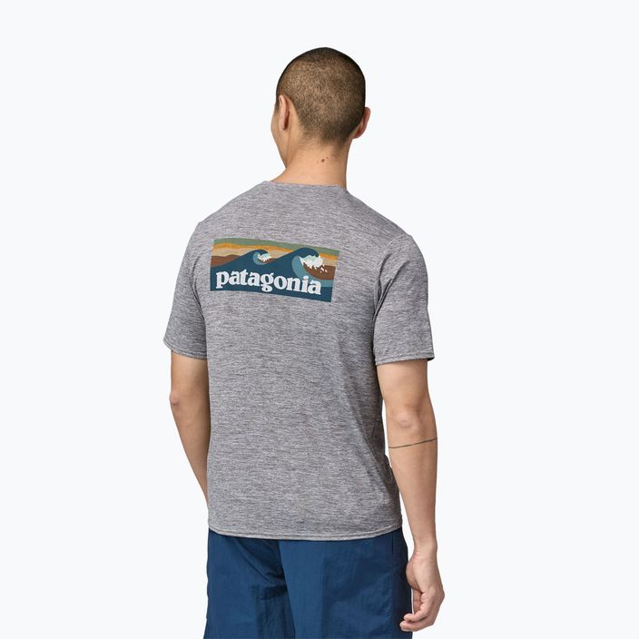 Koszulka męska Patagonia Cap Cool Daily Graphic Shirt Waters boardshort logo abalone blue/grey 2