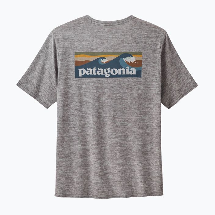 Koszulka męska Patagonia Cap Cool Daily Graphic Shirt Waters boardshort logo abalone blue/grey 4