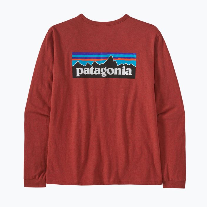 Longsleeve trekkingowy damski Patagonia P-6 Logo Responsibili-Tee burl red 6
