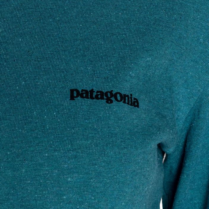 Longsleeve trekkingowy damski Patagonia P-6 Logo Responsibili-Tee belay blue 5