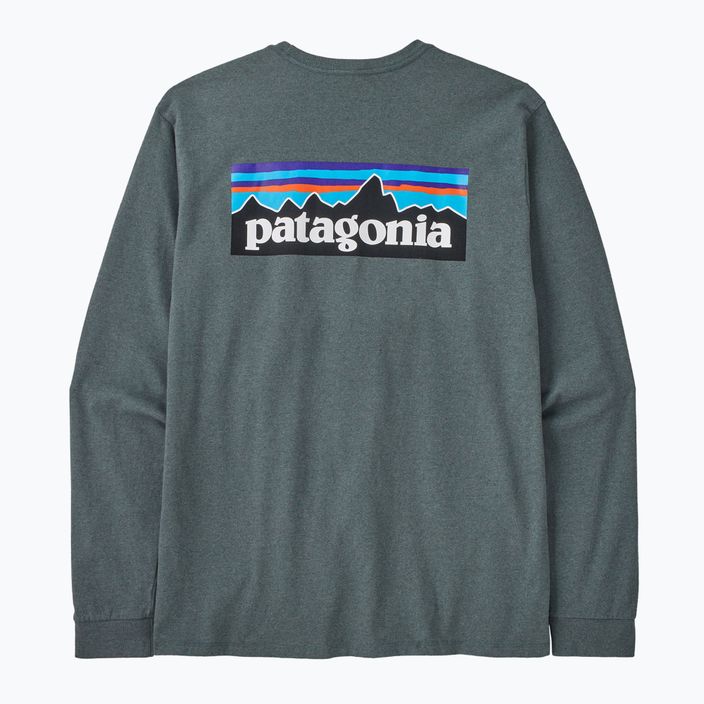 Longsleeve trekkingowy męski Patagonia P-6 Logo Responsibili nouveau green 5