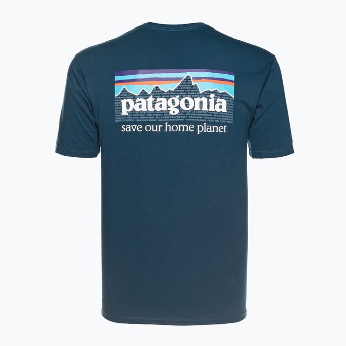 Koszulka trekkingowa męska Patagonia P-6 Mission Organic lagom blue 2