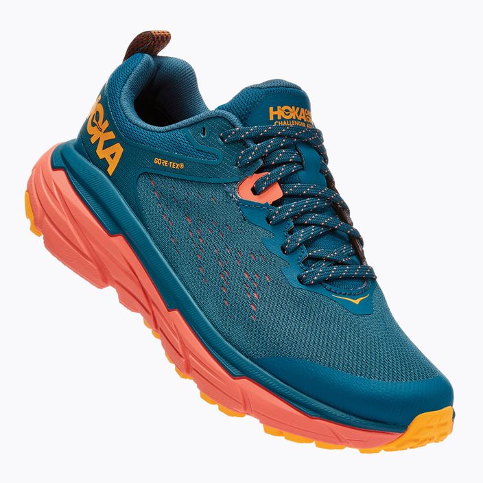 Buty do biegania damskie HOKA Challenger ATR 6 GTX blue/coral camellia 2
