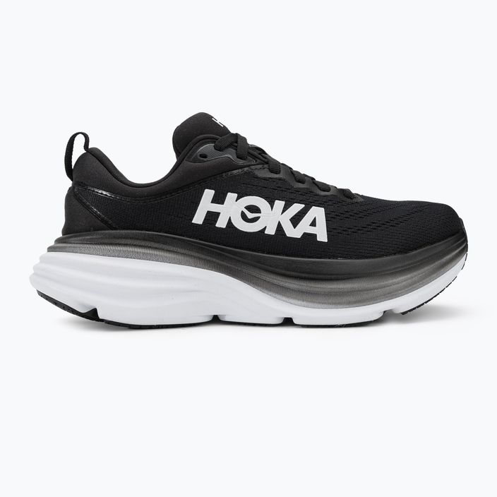 Buty do biegania damskie HOKA Bondi 8 black/white 2