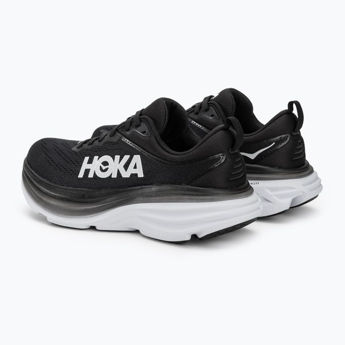 Buty do biegania damskie HOKA Bondi 8 black/white 3