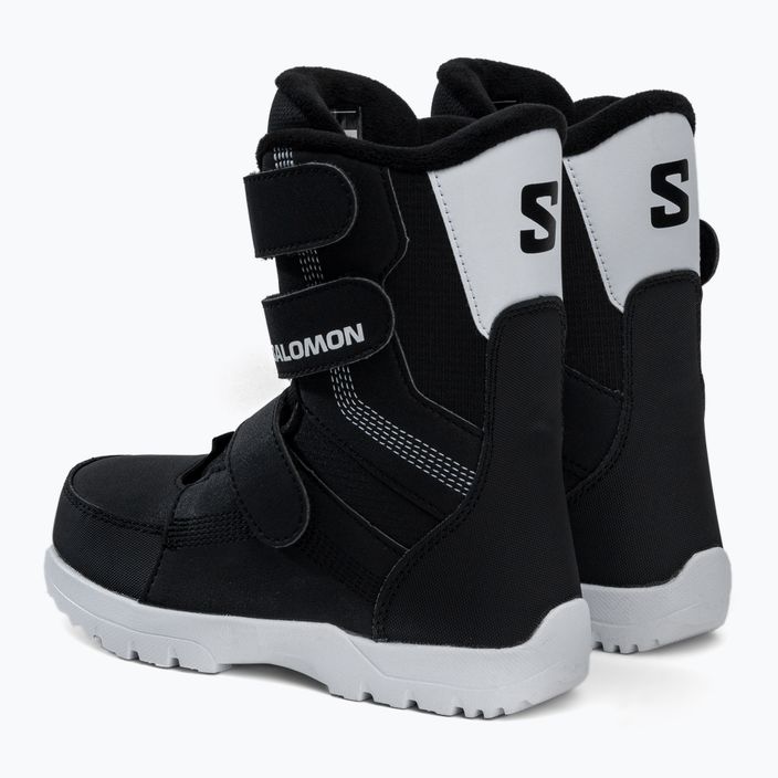 Buty snowboardowe dziecięce Salomon Whipstar black/white 3