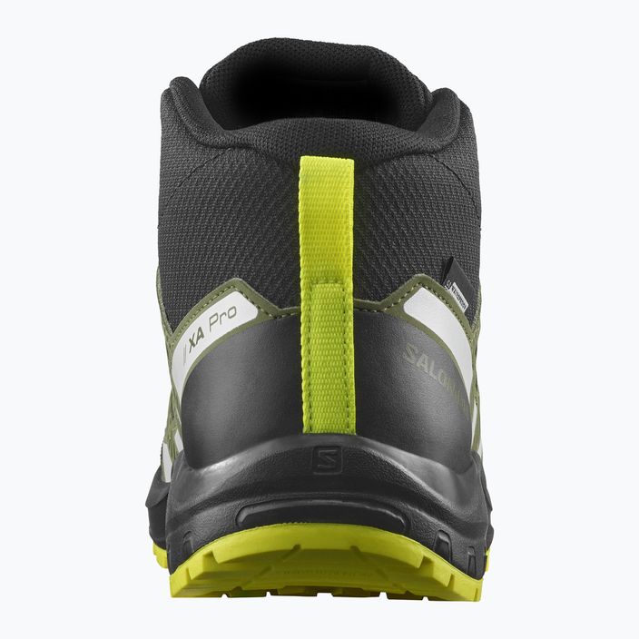 Buty trekkingowe dziecięce Salomon XA Pro V8 Mid CSWP black/deep lichen green/y 13