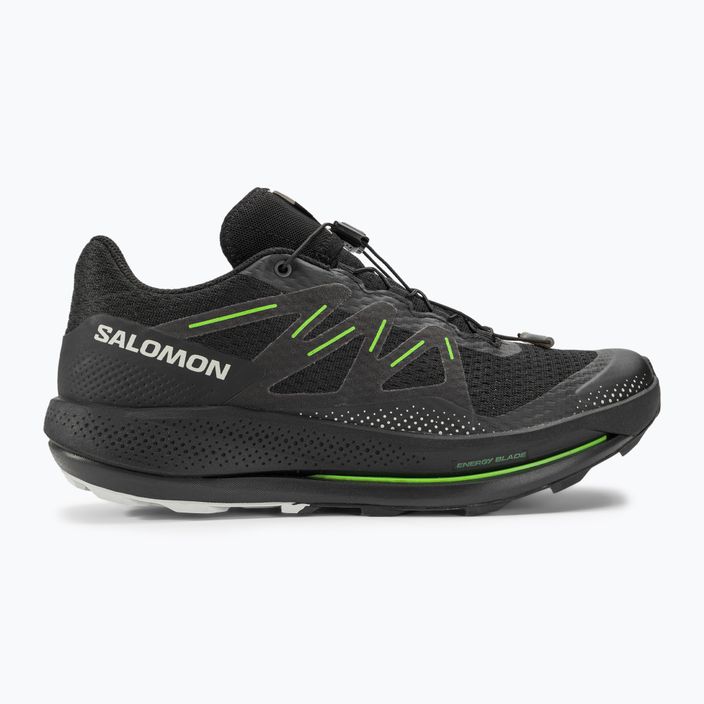 Buty do biegania męskie Salomon Pulsar Trail black/green gecko 2