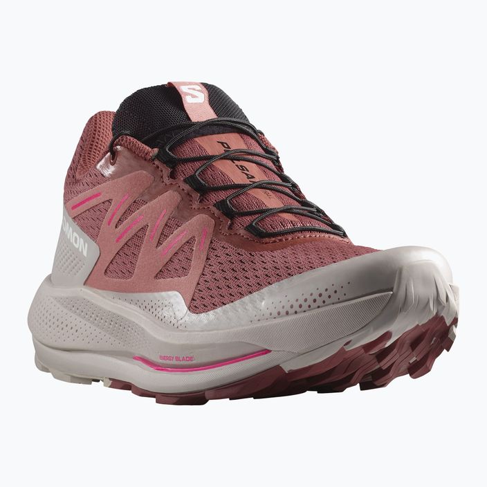 Buty do biegania damskie Salomon Pulsar Trail cow hide/ashes of roses/pink glo 11