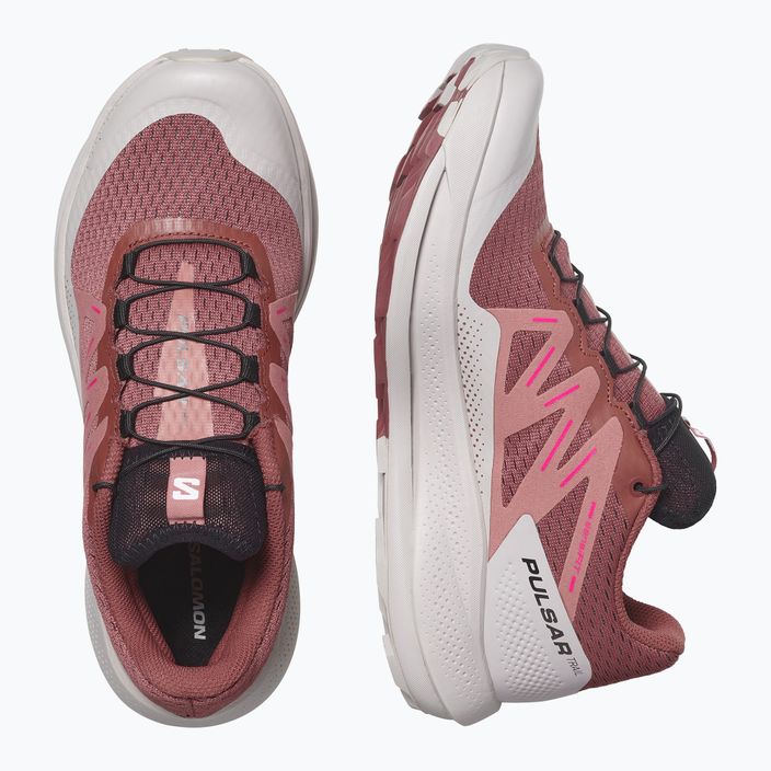 Buty do biegania damskie Salomon Pulsar Trail cow hide/ashes of roses/pink glo 15