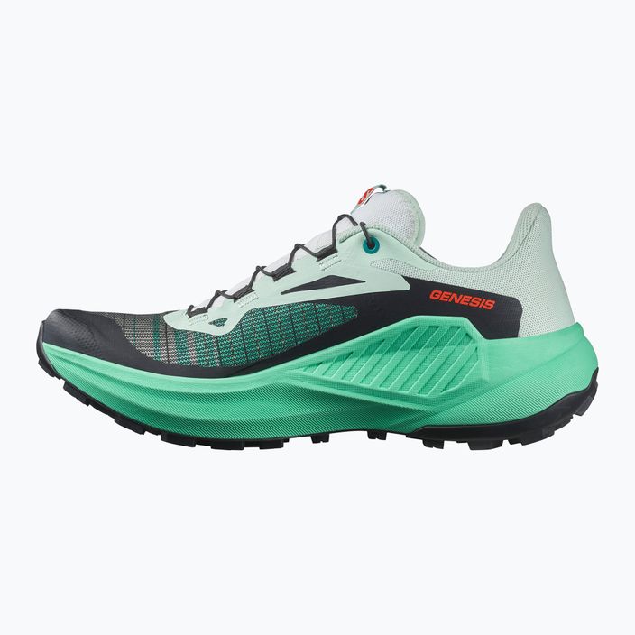 Buty do biegania damskie Salomon Genesis bay/electric green/cherry 3