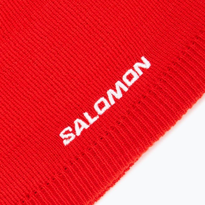 Czapka zimowa Salomon Beanie fiery red 3