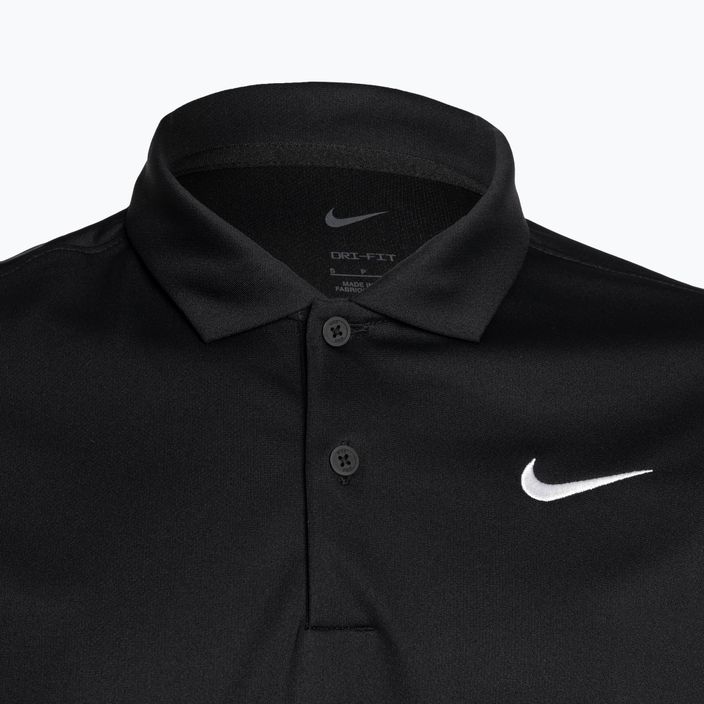 Koszulka tenisowa męska Nike Court Dri-Fit Polo Solid black/white 3