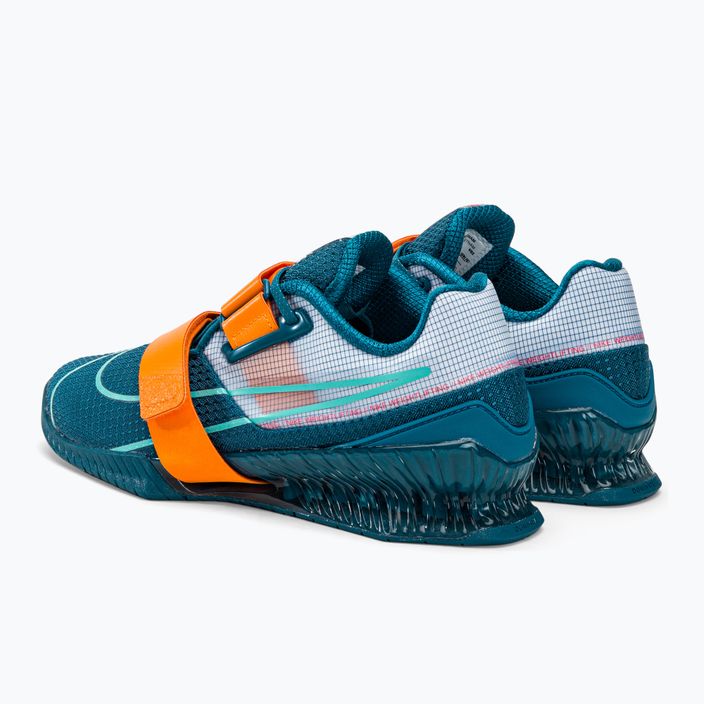 Buty do podnoszenia ciężarów Nike Romaleos 4 blue/orange 3