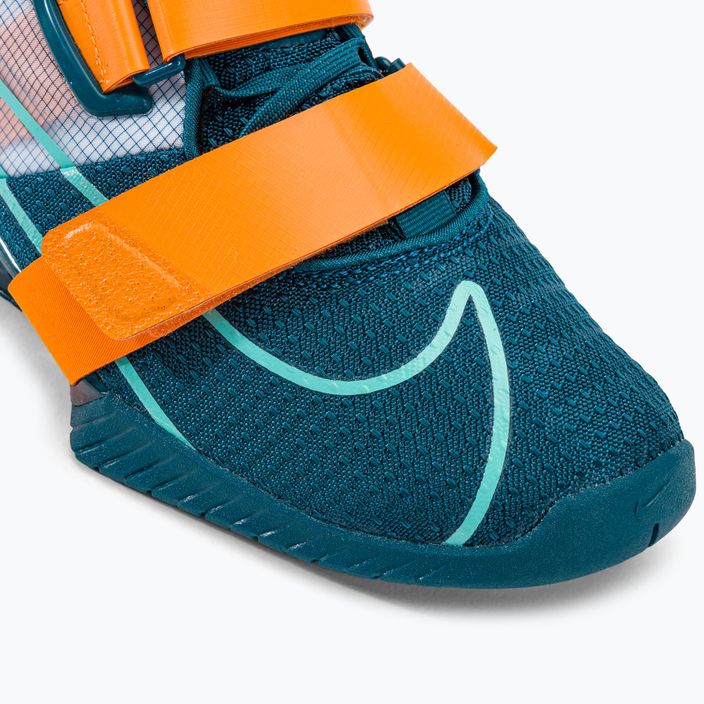 Buty do podnoszenia ciężarów Nike Romaleos 4 blue/orange 7