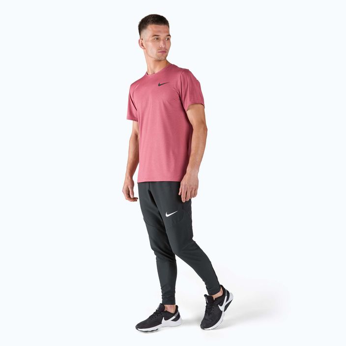 Koszulka męska Nike Hyper Dri-Fit Top pomegranate/archeo pink/htr/black 2