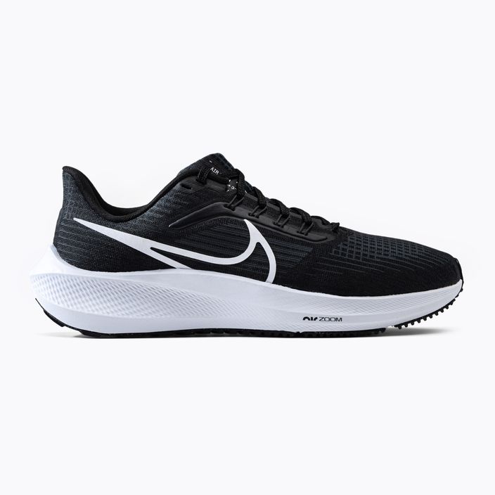 Buty do biegania męskie Nike Air Zoom Pegasus 39 black/white/dark smoke grey 2