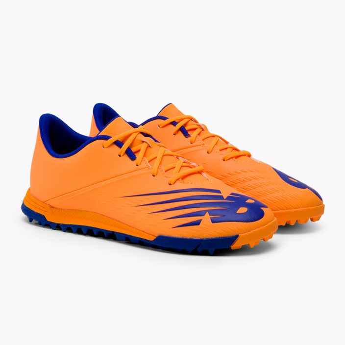 Buty piłkarskie dziecięce New Balance Furon V6+ Dispatch JNR TF impulse/vibrant orange 4