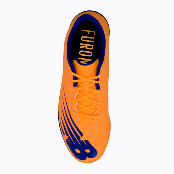 Buty piłkarskie dziecięce New Balance Furon V6+ Dispatch JNR TF impulse/vibrant orange 6