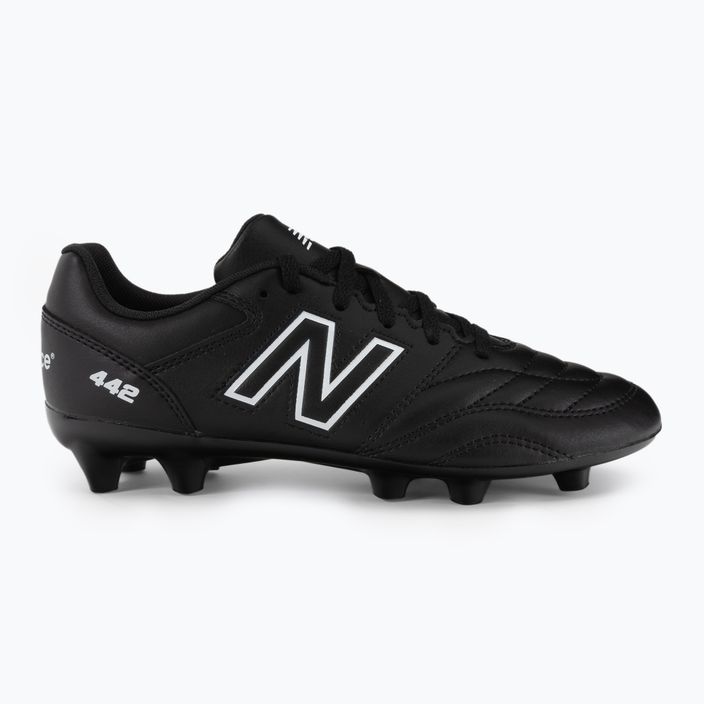 Buty piłkarskie dziecięce New Balance 442 V2 Academy FG czarne JS43FBK2.M.035 2
