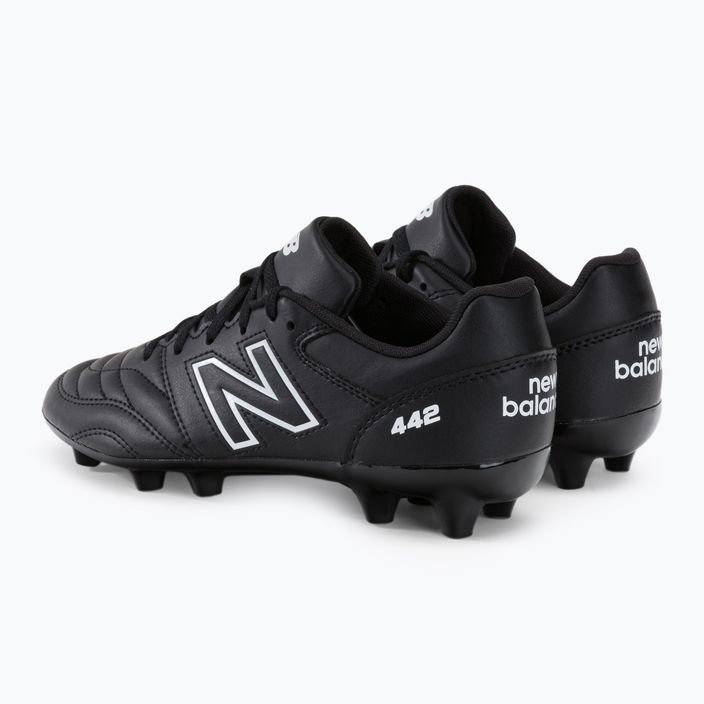Buty piłkarskie dziecięce New Balance 442 V2 Academy FG czarne JS43FBK2.M.035 3