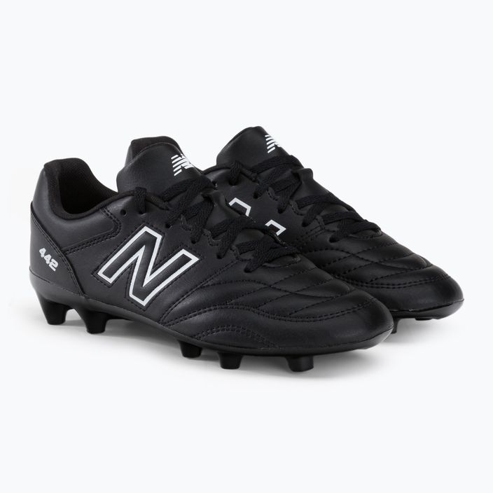 Buty piłkarskie dziecięce New Balance 442 V2 Academy FG czarne JS43FBK2.M.035 4