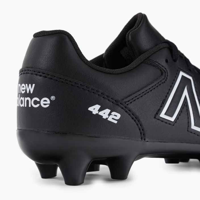 Buty piłkarskie dziecięce New Balance 442 V2 Academy FG czarne JS43FBK2.M.035 8