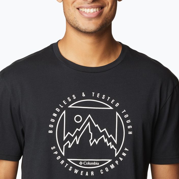 Koszulka trekkingowa męska Columbia Rapid Ridge Graphic black/boundless graphic 4