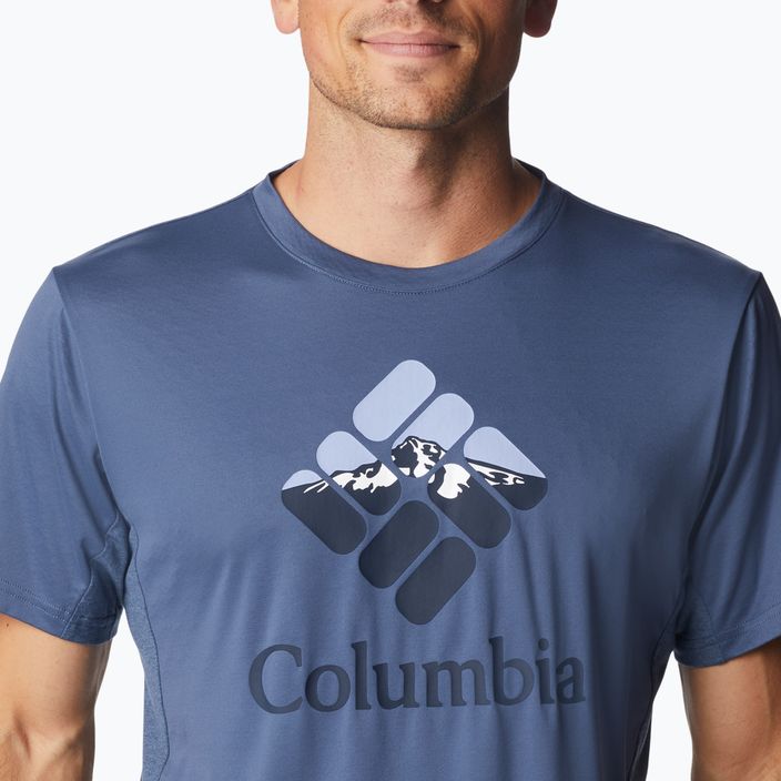 Koszulka trekkingowa męska Columbia Zero Ice Cirro-Cool Graphic dk mountain/hood nightscape graphic 4