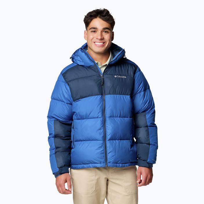 Kurtka puchowa męska Columbia Pike Lake II Hooded mountain blue/ collegiate navy