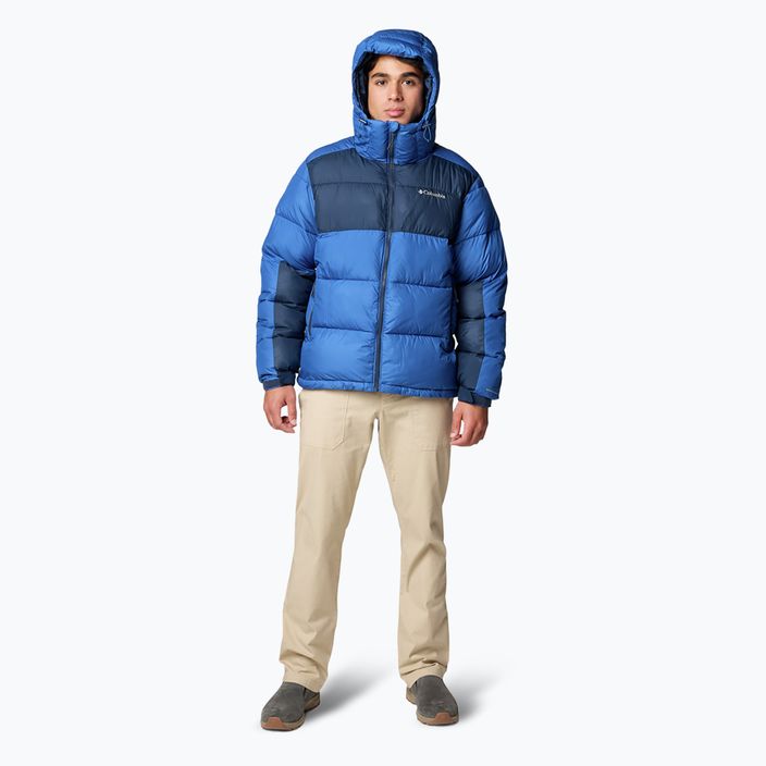 Kurtka puchowa męska Columbia Pike Lake II Hooded mountain blue/ collegiate navy 2