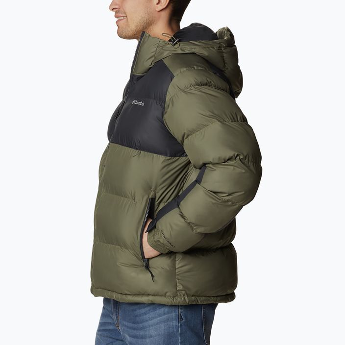 Kurtka puchowa męska Columbia Pike Lake II Hooded stone green/ shark 399 3