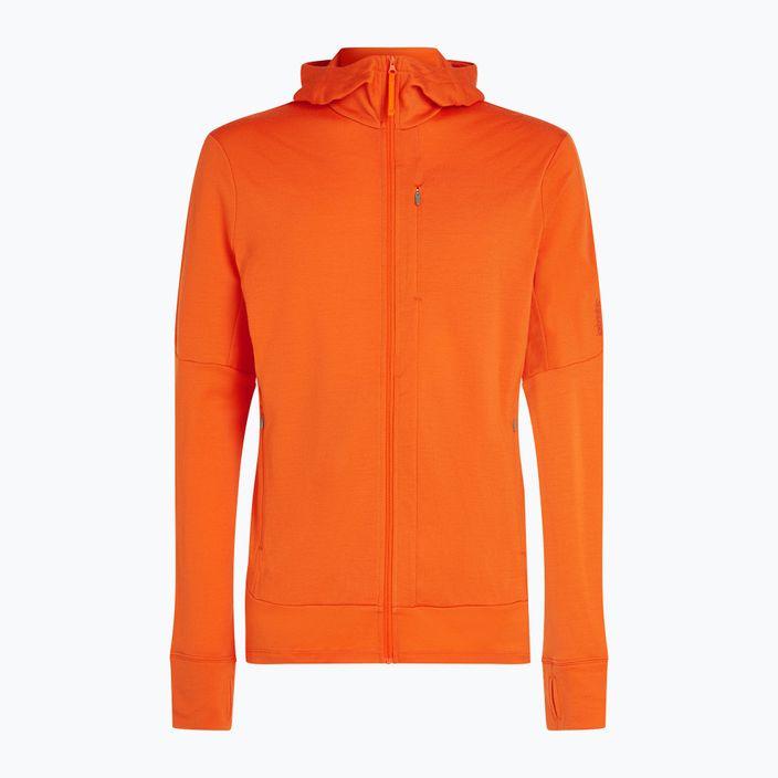 Bluza trekkingowa męska icebreaker Merino 260 Quantum IV Zip Hoodie blaze 12