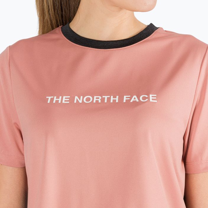 Koszulka trekkingowa damska The North Face MA rose dawn/black heather 5