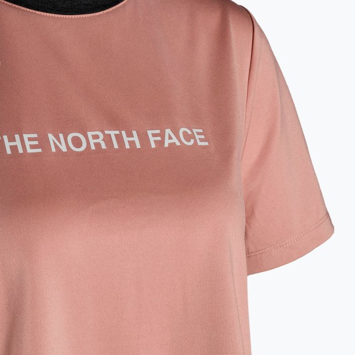 Koszulka trekkingowa damska The North Face MA rose dawn/black heather 9