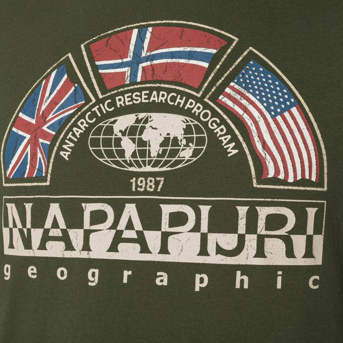 Koszulka męska Napapijri NP0A4G34 verde 7