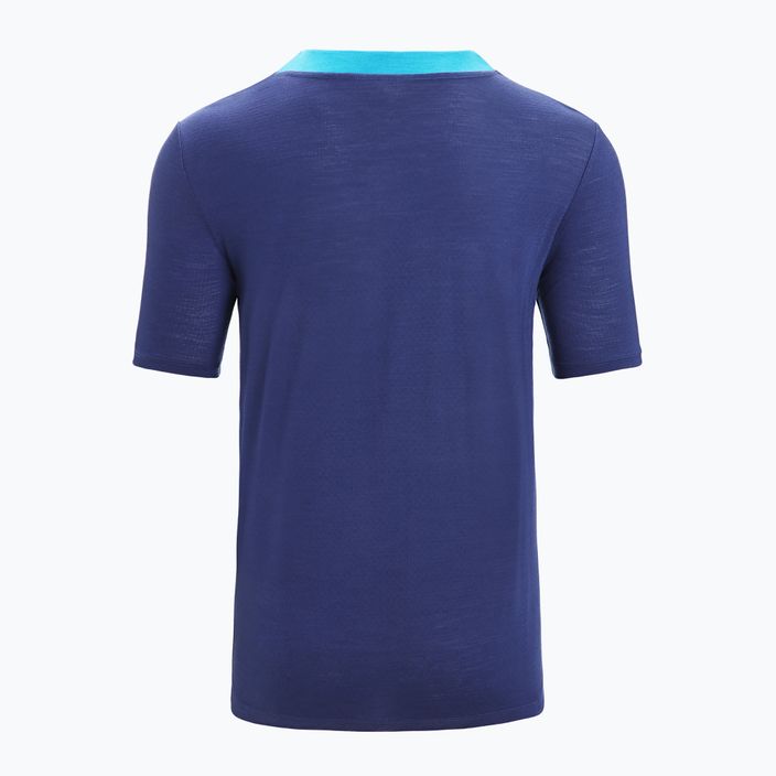 Koszulka trekkingowa męska icebreaker Zoneknit geo blue 7