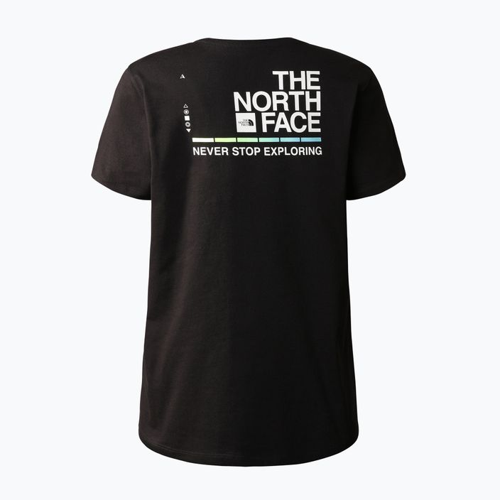 Koszulka trekkingowa damska The North Face Foundation Graphic black/gardenia white 5