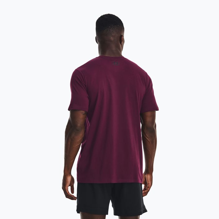 Koszulka męska Under Armour Sportstyle Left Chest purple stone/black 3