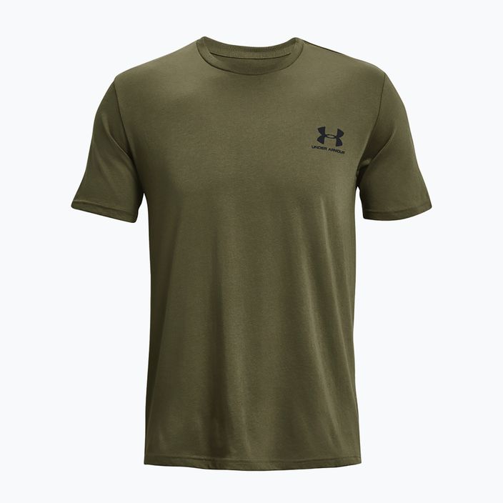 Koszulka męska Under Armour Sportstyle Left Chest marine green/black 4