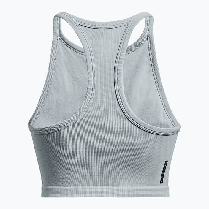 Top treningowy damski Under Armour Rush Seamless Tank harbor blue/downpour gray/iridescent 4