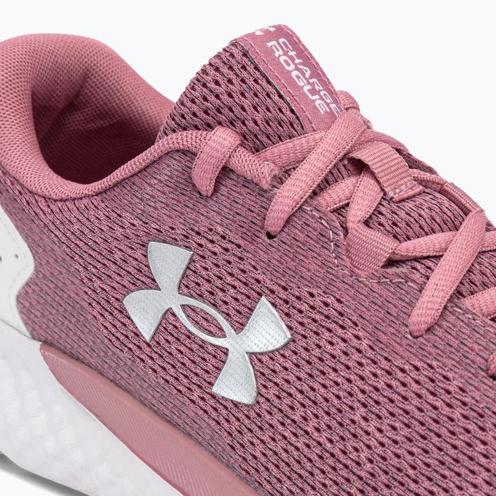 Buty do biegania damskie Under Armour W Charged Rogue 3 Knit pink elixir/white/metallic silver 9