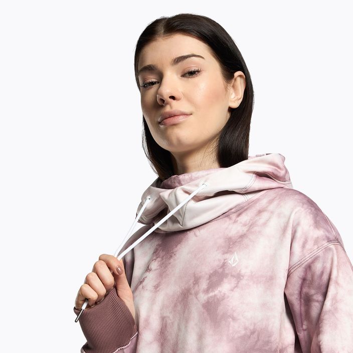 Bluza snowboardowa damska Volcom Spring Shred Hoody różowa H4152303 5