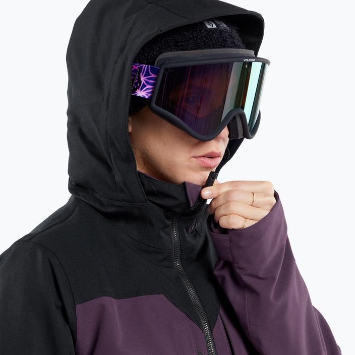 Kurtka snowboardowa damska Volcom Shelter 3D Stretch blackberry 3