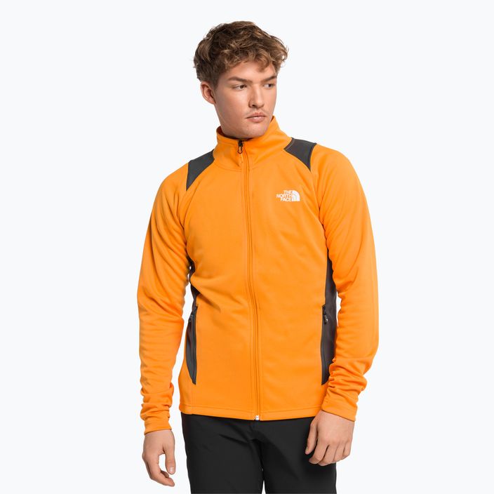 Bluza trekkingowa męska The North Face AO Midlayer Full Zip pomarańczowa NF0A5IMF8M61