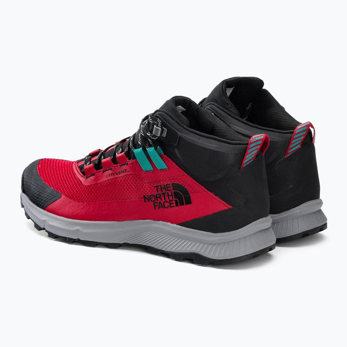 Buty trekkingowe męskie The North Face Cragstone Mid WP black/tnf red 3